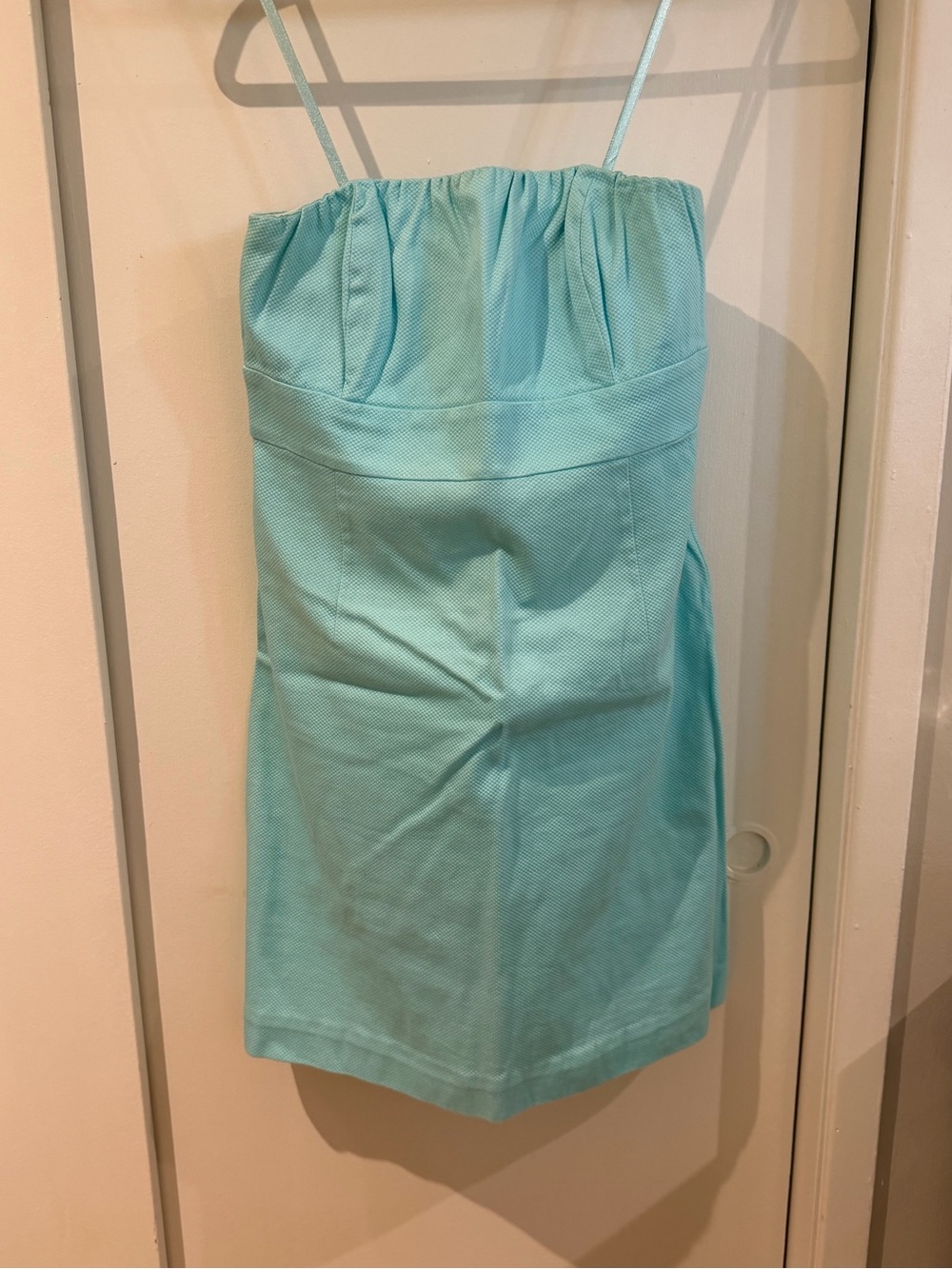 Vineyard Vines Strapless Aqua Shift Dress